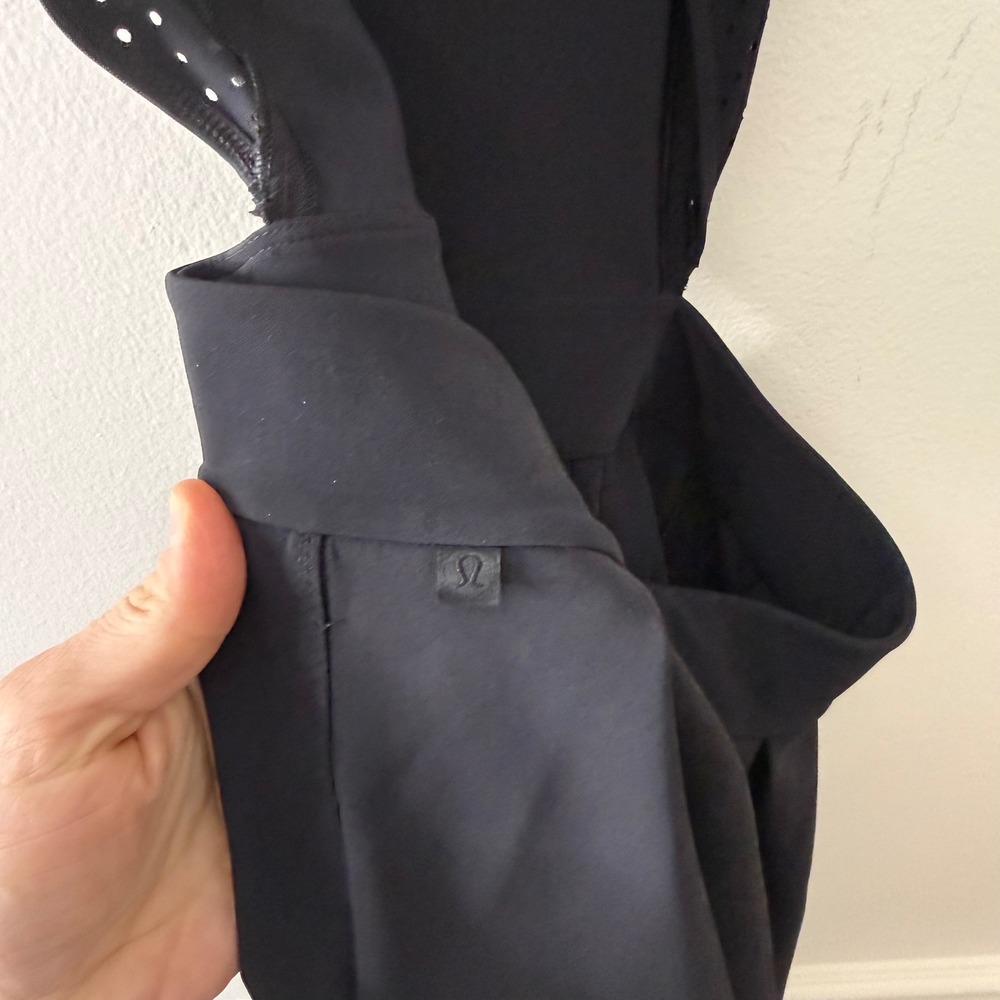 Lululemon Away Dress Black Laser Cut  Athletic Tennis size 8 - Picture 3 of 9